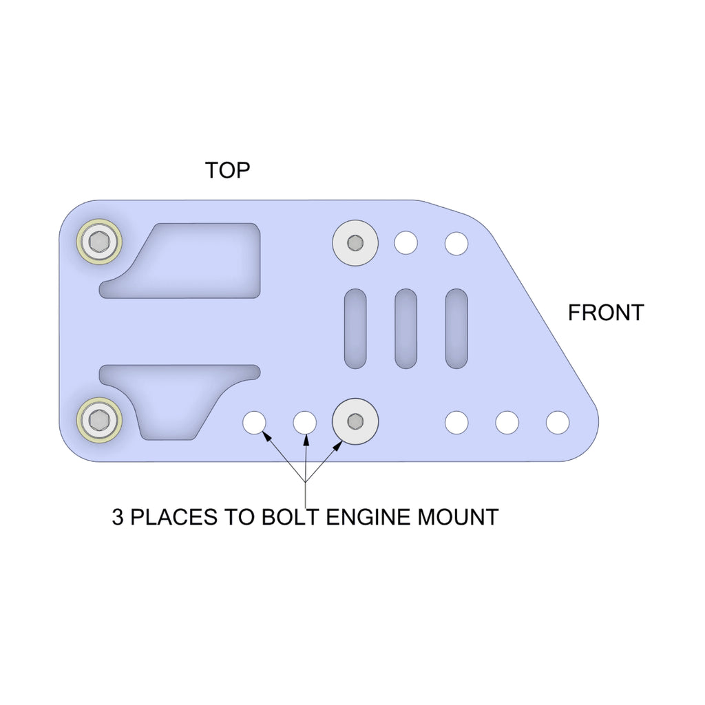 Speedtech Performance 67-69 Camaro Firebird Universal LS Motor Mount Adapter Plates