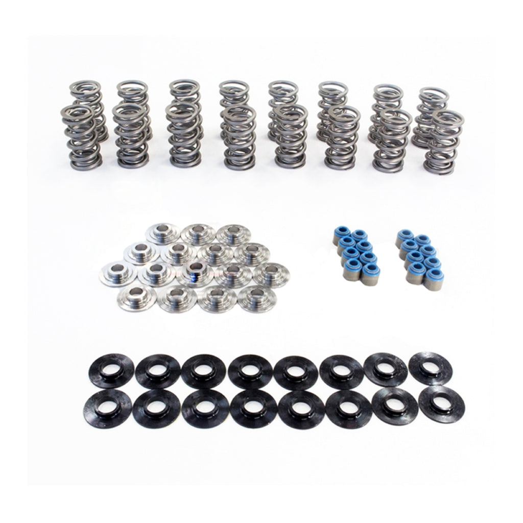 Texas Speed GM LS .660" POLISHED Dual Spring Kit PAC Valve Springs and Titanium Retainers