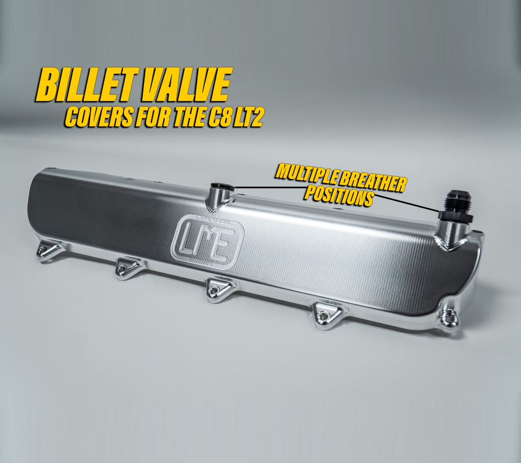 LME GM LT2 C8 Corvette Billet Valve Covers