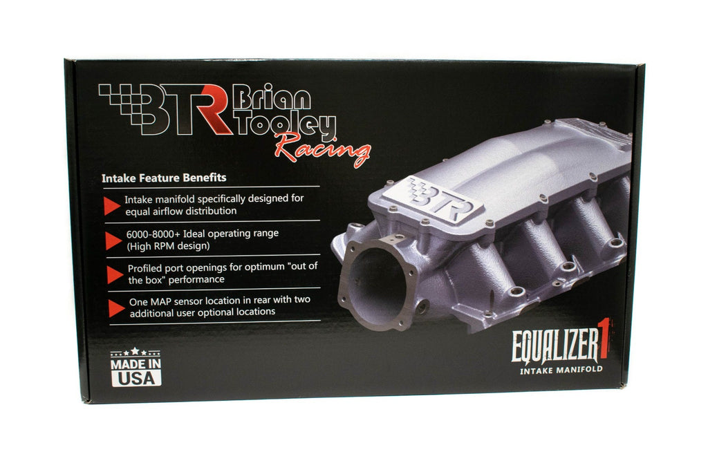 Brain Tooley Racing GM LS Equalizer 1 Cathedral Port Intake Manifold Natural Finish