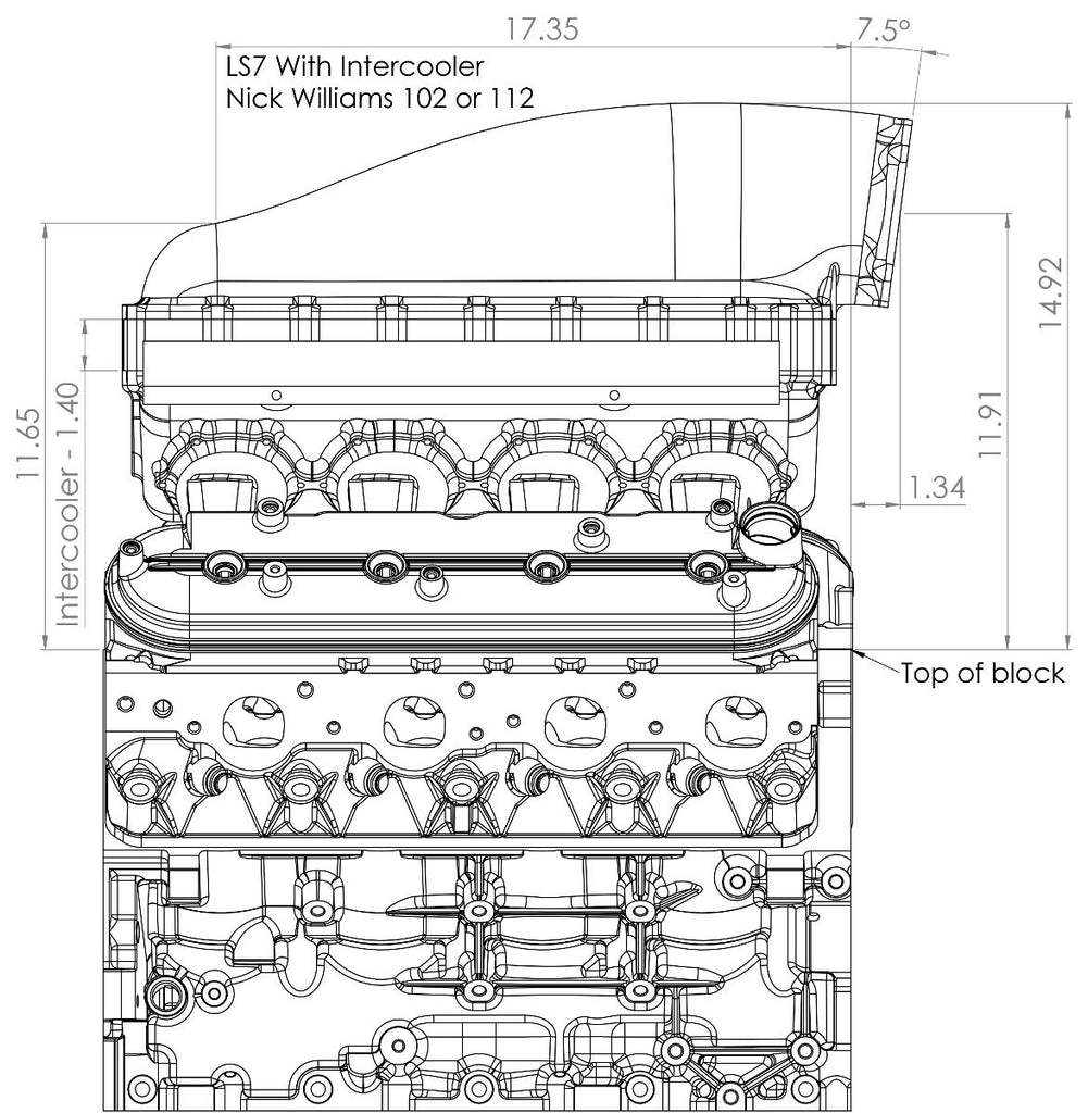 LME Racing GM LS7 Billet Intake Manifold 2400HP Natural Finish