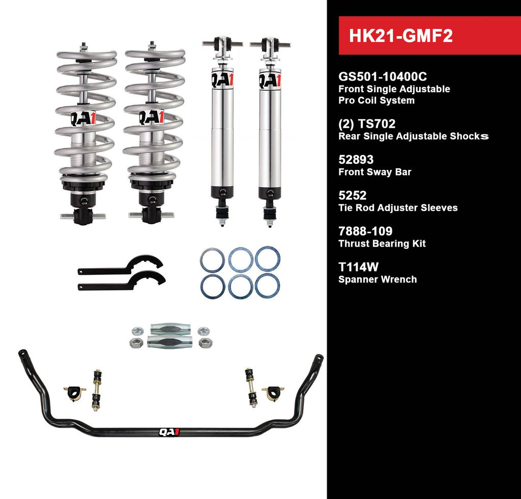 QA1 70-81 Camaro Firebird Level 1 Handling Suspension Kit