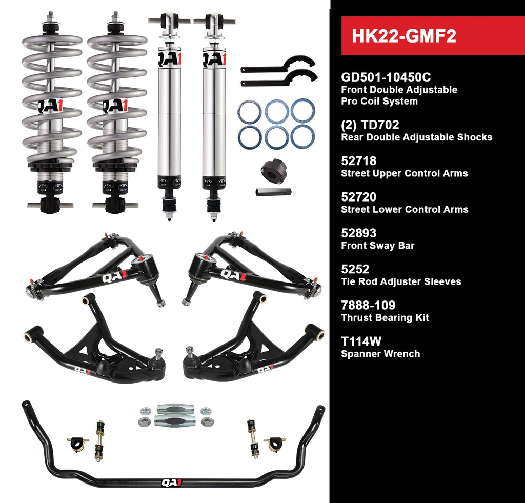 QA1 70-81 Camaro Firebird Level 2 Handling Suspension Kit