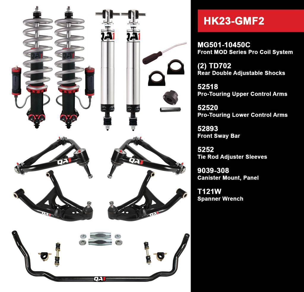 QA1 70-81 Camaro Firebird Level 3 Handling Suspension Kit