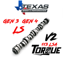 Cargar imagen en el visor de la galería, Texas Speed GM Gen 3 Gen 4 LS Torquer V2 Camshaft 113 LSA