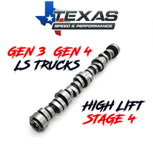 Cargar imagen en el visor de la galería, Texas Speed GM Gen 3 Gen 4 LS Truck High Lift Stage 4 Camshaft