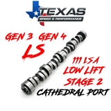 Texas Speed GM LS Truck Low Lift Cathedral Port Stage 2 Camshaft 111 LSA