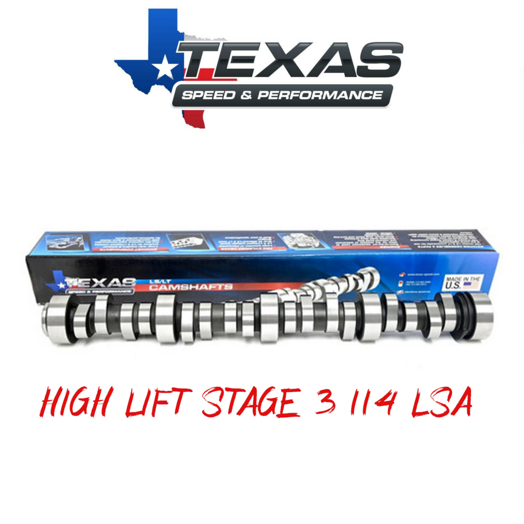 Texas Speed GM Gen 3 Gen 4 LS Truck High Lift Stage 3 Camshaft 114 LSA